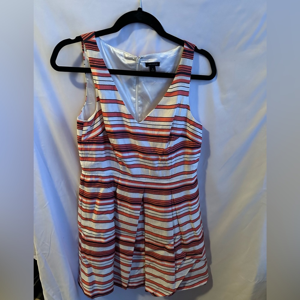 Satin Stripe Dress